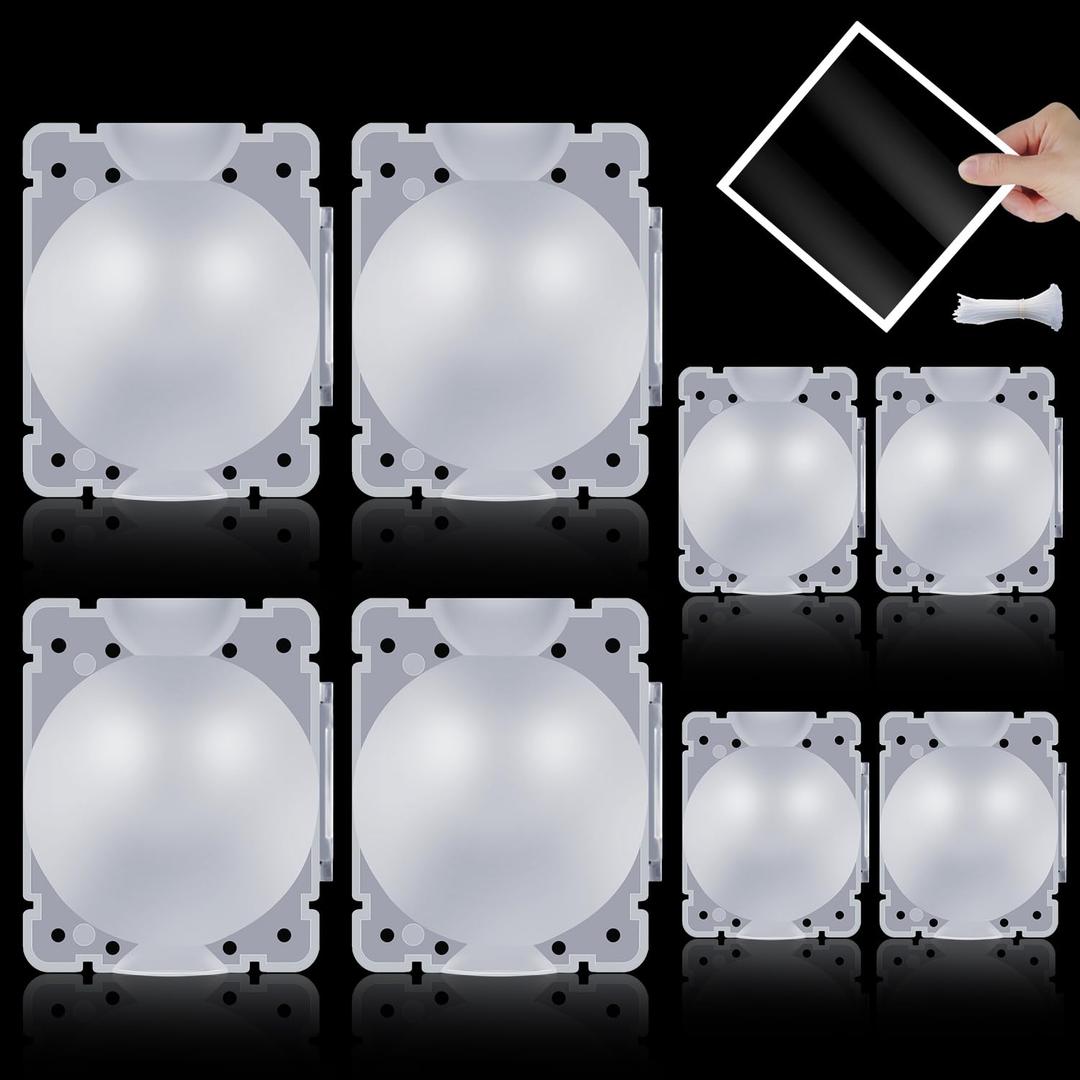 SupKing 8 Pcs Plant Rooting Grow Propagation Ball,Air Layering Kit,Clear Assisted Cutting Rooting,Reusable Plant Rooting Device,High Pressure Ball Grafting Device Root Box for Plants Rose. (Small+Medium, Transparent)