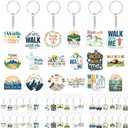 Kigeli 36 Pcs Walk with Me Acrylic Keychain Religious LDS Keychain Mormon Doctrine Keyring Gifts for Encouragement Women Men 2026 Lds Missionary Easter Gifts