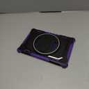 for Flre HD 10 & HD 10 Plus Tablet Case 13th Generation with 360 Rotating Kickstand Hand Strap, Kids Friendly (Black+Purple)