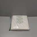 B FSOBEIIALEO Folding Storage Ottoman Cube Faux Leather Ottomans for Living Room, Bedroom, Home Office, Dorm Storage Footrest White 11.8"x11.8"x11.8"