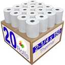 (20 Rolls) 2 1/ 4" x 150' Thermal Paper, Adding Machine/ Calculator POS Receipt paper for Cash Registers Star Micronics TSP143III TSP143IV TSP650II TSP800II MC-Print3 3000LABELS DIRECT