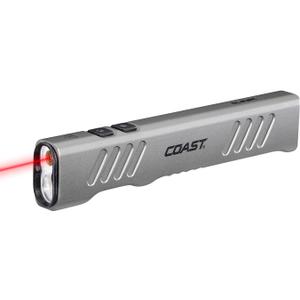 Coast Slayer Laser 1000 Lumen USB-C Rechargeable LED Flashlight with Pocket Clip - 5 mW Laser, 650 nm Wavelength