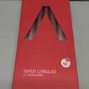 Howemon 14 Pack Dark Red Taper Candles 12 Inch Tall 3/4 Inch Thick Burn 10 Hours (Burgundy)