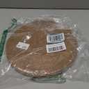 Legigo 4pcs Coconut Fiber Mulch Ring Tree Plant Protector Mat, 11.8 Inch Natural Coco Coir Tree Protection Ring Plant Pot Soil Cover, Tree Rings Disc Plant Cover for Indoor Outdoor Plants, Landscaping