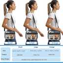 Busiuw Clear Bag for Stadium Events - Stadium Approved Small Mini Clear Purse, Men's Shoulder Bag for Sports Concerts