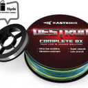 KastKing Destron Braided Fishing Line, Highly Abrasion Resistant, Improved Knot Strength, Ultra-Thin Diameter Superline, Zero Stretch & Memory, CFT Color Fast Technology, 75% Thinner Than Mono (150 Yds-40 LB, Z-Plus Version-X8-Teal Camo)