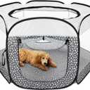 Furhaven Portable Dog Playpen Cat Tent, Pet Playground/Kennel Foldable Indoor Outdoor Zippered Puppy Crate - Gray Pebbles, Extra Large