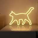 Cat Neon Sign, Cat Lamp Wall Decor, Dimmable Birthday Party Decorations for Home, Patio, Garden, Bars, Restaurants, Hotels, Stores, Clubs, Gift for Friends, Family and Kids