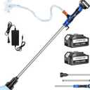 Cordless Stick Water Transfer Pump with 2x4.0Ah 21V Batteries, 770GPH, 32FT Head, 45-Mins Long Runtime, Powerful & Quick Battery Water Pump Compatible with Makita 18V Battery