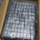 8 Set, Extra Large Wire Baskets for Organizing with Lables, Cabinet Pantry Organization and Storage Bins - Metal Basket for Kitchen, Laundry, Garage, Fridge, Bathroom Countertop Organizer, Black