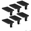 Palonu 6 Pcs Christmas Gold Stocking Holders, Heavy Duty Mantle Hangers with Non-Slip Pad, Weighted Stocking Hooks Christmas Ornaments for Xmas Holiday Fireplace Shelf Window Decoration