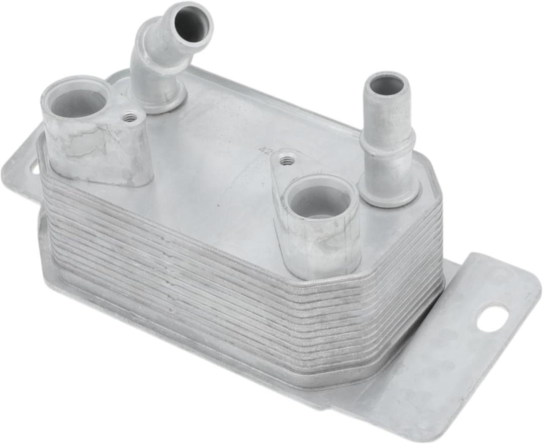 Engine Oil Cooler for Ford Escape 2017-2019 Transmission Oil Cooler Trans Cooler No.F1FZ7A095D/F1FZ7A095A Aluminum Alloy Silver Tone 1 Pcs Car