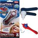 Eye Drop Tool Kit 2-in-1 Easy Bottle Opener & Precision Drop Squeezer Removes Tight Caps and Helps Apply Eye Drops Arthritis Friendly, Seniors & Limited Grip Assistance Compact Handheld Aid
