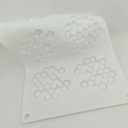 Silicone Honeycomb Molds 3D Honeycomb Bees Lace Mat Fondant Mold Lace Pad Baking Cake Chocolate Candy Mold for Cupcake Decorating Tools Kitchen (Honeycomb_11.84 x 6.92 x 0.36 inches)