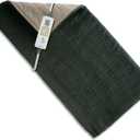 Sunbeam XL Heating Pad for Back Neck and Shoulder Pain Relief Auto Shut Off 6 Heat Settings Extra Large 12 x 24 Green Ideal for Muscle Aches and Arthritis Pain