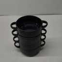 Soup Bowls with Handles, 20 oz French Onion Soup Crocks, Stackable Soup Bowl Oven Safe for Chili, Beef Stew, Embossment Ceramic Bowl Set - 5.4 Inch, Set of 4Blue