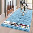 Muddy Mat | Super Absorbent Door Mat Indoor, Microfiber Quick Dry Chenille Entryway Rug, Non-Slip Front Door Mat, Indoor Mats for Entryway, Machine Washable Pet Rug, Sky Blue 35"x60"