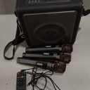 Karaoke Machine, Portable Bluetooth 5.3 Speaker with 3 Wireless Microphones for Adults, PA System with Pitch Correction & Echo Adjustment, Supports TWS/TF Card/USB/AUX/Live for Home Party (3MICS)