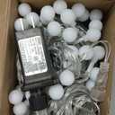 49.2ft Globe String Lights with 16ft Extended Lead & Stable Remote - 100 LED Warm White, 8 Distinct Modes, IP44 Waterproof, UL Certified, Linkable for Indoor Outdoor Wedding Party Decor