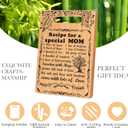 Mothers Day Mom Gifts for Mom Birthday Easter Gifts from Daughter Son | I Love Best Mom Ever New Single Moms Cool Christmas Valentines Present from Daughter Cutting Boards Unique Mom Gift