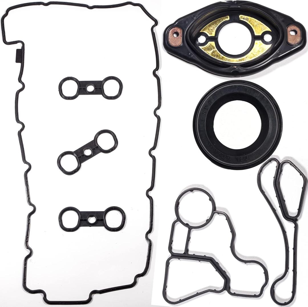 11127582245 for BMW 328i 528i X3 Z4 3.0L Valve Cover Gasket Seal,11127552280 Camshaft Adjuster 11127559699 Eccentric Shaft Actuator Seal11127559311 Oil Filter Housing Gasket 128i 323i 328xi 528 X1 X5