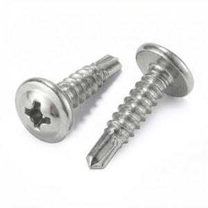 #8 x 1''(100 Pack) Truss Head Sheet Metal Self-Tapping Screws Phillips Head High-Strength Quick Tapping Screws, 410 Stainless Steel