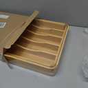 SMIRLY Silverware Drawer Organizer  Bamboo Kitchen Drawer Organizer, Adjustable Utensil Holder and Cutlery Tray, Drawer Dividers for Flatware and Kitchen Utensils | Adjustable, Drawer Dividers, Flatware, Kitchen Utensils (8 Slot, Natural)