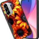 CICPLKSE for Galaxy A36 5G/A56 5G Case,Dual Layer Heavy Duty Hybrid Shockproof Hard PC Soft Silicone TPU Bumper Protective Cover Case for Samsung Galaxy A36/A56 5G 6.7",Beautiful Sunflower