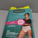 Depend Fresh Protection Adult Diapers, Incontinence & Postpartum Bladder Leak Underwear for Women, Disposable, Maximum, Small, Blush, 32 Count