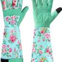 Gardening Gloves for Women Long Sleeve Garden Gloves Ladies Light Protective Gloves for Yard & Outdoor Work, One Size