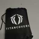 Lawn Mower Cover with PA Coating & Double Drawstring & Storage Bag, Heavy Duty 600D Polyester Oxford Push Mower Cover, Waterproof Lawnmower Covers for Outdoor