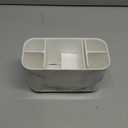 Boperzi Toothbrush Holders for Bathrooms Organizers and Storage, Large Tooth Brush Holders, Electric Toothbrush and Toothpaste Organizer Caddy with Drainage Holes for Kids Family RV Camper (Marble)