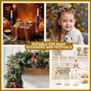 ALIBBON 3 Rolls 3/8 inch x 30 yd Brown Velvet Ribbon Khaki Grey Christmas Ribbon Bow for Tree Natural Solid Ribbons for Gift Wrapping Sewing Bows Crafts Bouquet Wedding Birthday Christmas Decorations