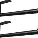 Under Cabinet Wall Mount Paper Towel Holder, Self-Adhesive Bar, Stainless Steel 13 inch (Black, 2)