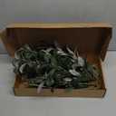 Lings Moment Artificial Plants Salix Leaves Branches,4Pcs 17.5"Tall Sage Green Fake Willow Greenery Filler Decor w/Stems, Lifelike Texture Plant Decor for Wedding Bouquets/Table Centerpieces, Office