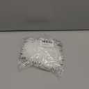 46 Pcs White Glitter Snowflake Ornaments Various Size Plastic Christmas Tree Decorations with Silver Rope for Winter Wonderland Window Door Accessories