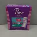 Poise Ultra Thin Incontinence Pads & Postpartum Pads for Bladder Leaks, 3 Drop Light Absorbency, Regular Length, 144 Count