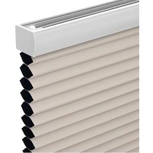 Changshade Cordless Cellular Shades, Blackout Honeycomb Shades for Windows, Pull Down Pleated Blinds, Easy to Install for Indoor Windows and French Doors,23" W x 50" H, Beige