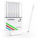 Welebar White Ink Gel Pens Compatible with Cricut Maker 3/Maker 4/Maker/Explore 3/Explore 4/Air 2/Air, 7 Pack Medium Point Pens for Drawing, Lettering, Adding Highlights