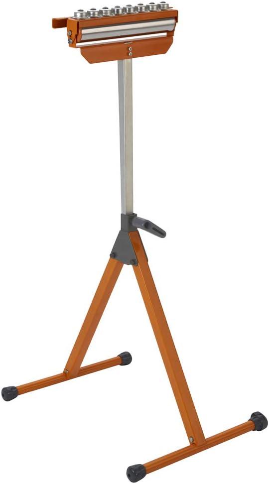 BORA Portamate PM-5093 Tri Function Pedestal Roller 11.25" Polished Steel Roller, Ball Bearing Multi-Directional Rollers