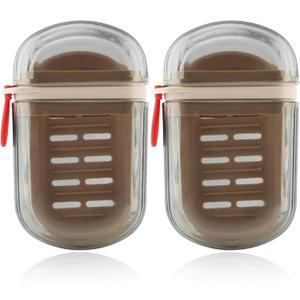 Travel Soap Case, Leakproof Soap Container with Lid, Bar Soaps Holder for Bathroomsshowers, Gyms, Efficient Drainage and Leak-Proof Seal Ensure Soaps Stays Dry(Color:2 pcs)