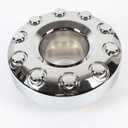 Replacement for 05-17 F450 Super Duty DUALLY Chrome 10 Lug Front Wheel Center Hub Cap 1 Piece 5C3Z1130NA