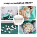 Household Medicine Organizer Box Storage Compartments Lock Large Capacity for Easy Medication Management