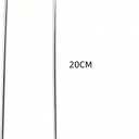 Galvanized Landscape Stakes Heavy Duty - Ground Staples for Weed Barrier, Irrigation, Fencing, Tarp | Rustproof Steel Garden Nails U Shape (Silver, 8in-100P)