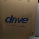 Drive Medical Aluminum Rollator Fold Up and Removable Back Support, Padded Seat with 7.5-Inch Casters, Red