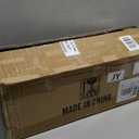 Yerliker 4 Sets 20'' Tall Acrylic Flower Vase Wedding Centerpieces Flowers Stand with Hanging Glass Tealight Globe Candle Holders, Crystal Garland Strands and Self Adhesive Hook (Cuboid)