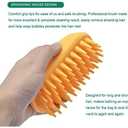 Pet Silicone Shampoo Brush for Long & Short Hair Medium Large Pets Dogs Cats,Shower Wash Curry Brush,Dog hair Products Accessories Dog Back Massage for Long & Short Hair Small Large Pets Dogs(Green)