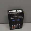 XinXu Gravity Electric Pepper and Salt Grinder Set, Adjustable Coarseness, Battery Powered with LED Light, One Hand Automatic Operation, Black -2 Pack