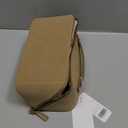 VLANDO Makeup Bag,Travel Toiletry Bag,Cosmetic Bag for Women PU Leather Portable Make up Bag for Skincare, Brushes & Travel Essentials-Toffee