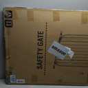 50" Extra Tall Baby Gate No Drilling, Auto Close Dog Gate, Black